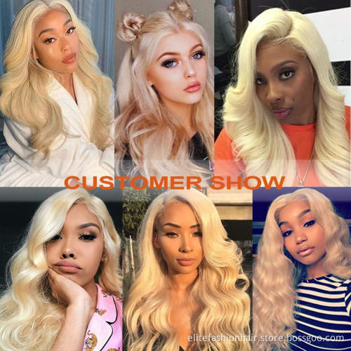 Wholesale double drawn 613 Blonde Bundles 100% Brazilian Straight Blonde Human Hair Bundles 613 Blonde Bundles Hair Weave
